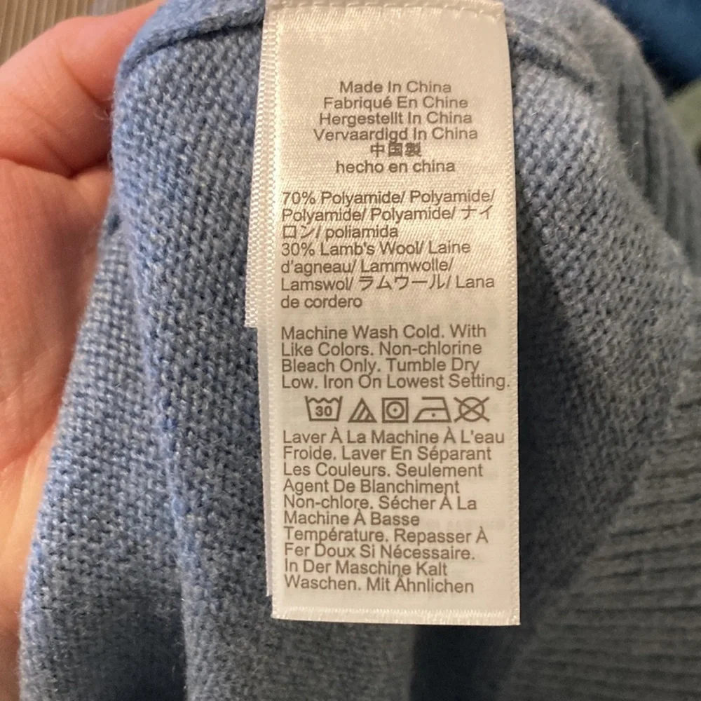 NWT J.CREW BLUE CREW NECK SWEATER